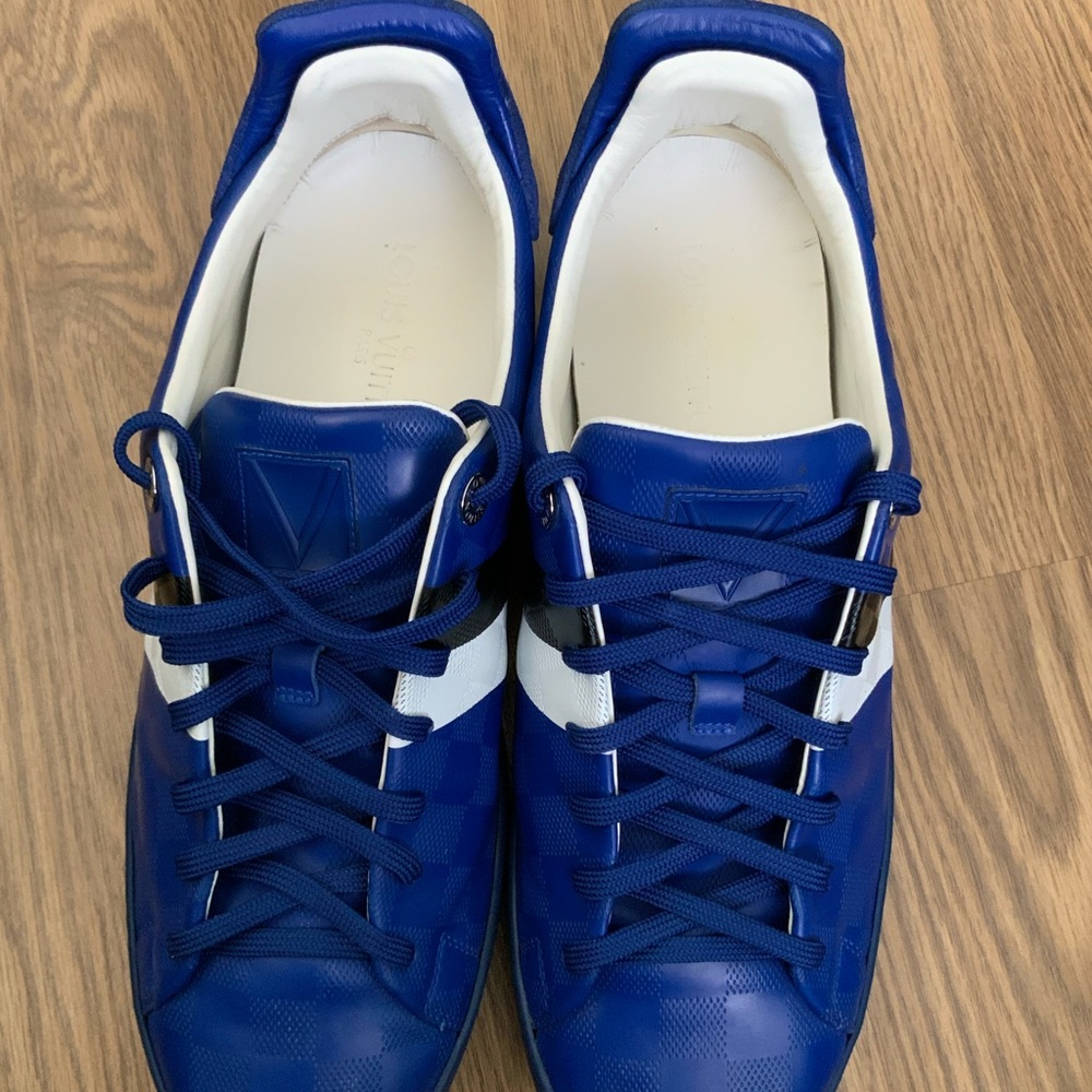 Louis Vuitton Men's Sneakers in Royal Blue and White